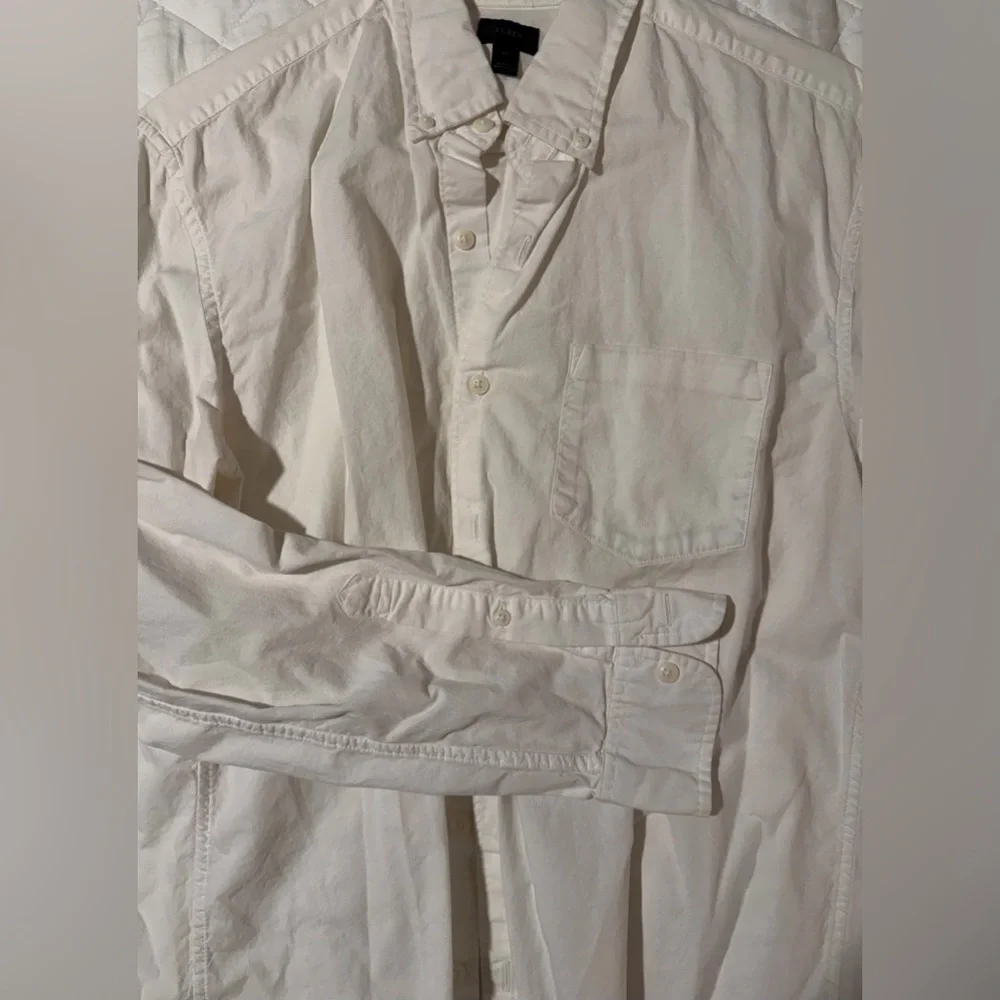 J. Crew Cream Casual Button Down Shirt